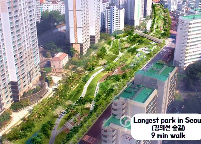 Hongdae&sinchon 10min! 3 Beds, Late Checkout, Bag Storage, Parking, Pet, Netflix, Cook Seoul