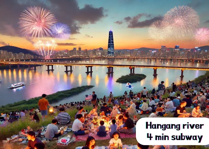 Hongdae&sinchon 10min! 3 Beds, Late Checkout, Bag Storage, Parking, Pet, Netflix, Cook Apartment Seoul