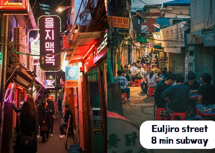 Hongdae&sinchon 10min! 3 Beds, Late Checkout, Bag Storage, Parking, Pet, Netflix, Cook Apartment *